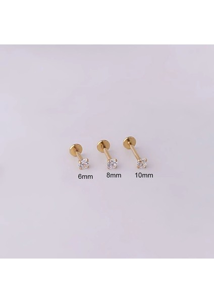 6mm Tarzı Altın-4mm 1 Adet Paslanmaz Çelik Piercing Tragus Damızlık Kristal Labret Kulak Çıtçıt Helix Kıkırdak Küpe Kadınlar Için Piercing Göbek Takısı Hediye (Yurt Dışından) fırsatları
