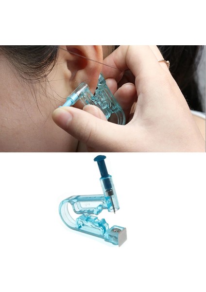 R Tarzı R Adet Tek Kullanımlık Steril Kulak Delme Ünitesi Kıkırdak Tragus Helix Delme Tabancası Hiçbir Ağrı Delici Aracı Makine Seti Damızlık Takı (Yurt Dışından)