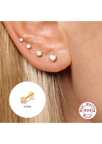 60228445480C Mc Düz Helix Piercing Küpe Tek Terling Gümüş Kulak Damızlık Basit Geometrik Zirkon Zarif Küçük Biblo Aretes 1 Pc (Yurt Dışından) indirimleri