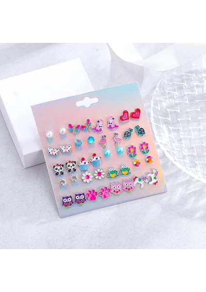 Zürafa Gökkuşağı Sevimli Lolipop Alpaka Unicorn Mix Küpe Seti Kızlar Için Kristal Bildirimi Küpe Takı Metal Parti Noel Küpe (Yurt Dışından) fiyatları
