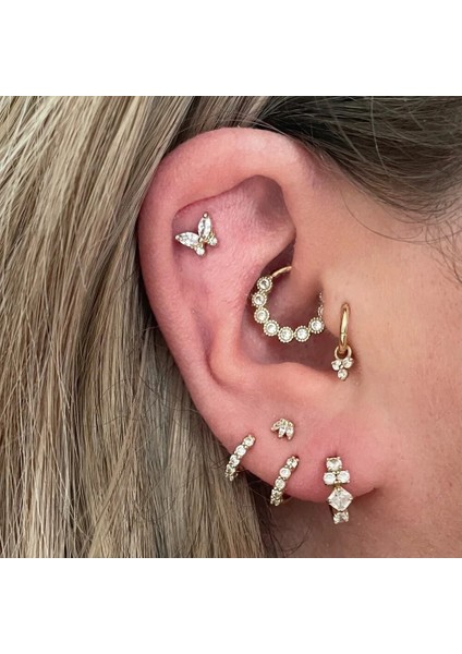 Pembe Konserve Terling Gümüş Inci Serisi Küpe Kadınlar Için Düğme Küpe 16G Iplik Piercing 18K Altın Düğün Güzel Takı (Yurt Dışından) indirimleri