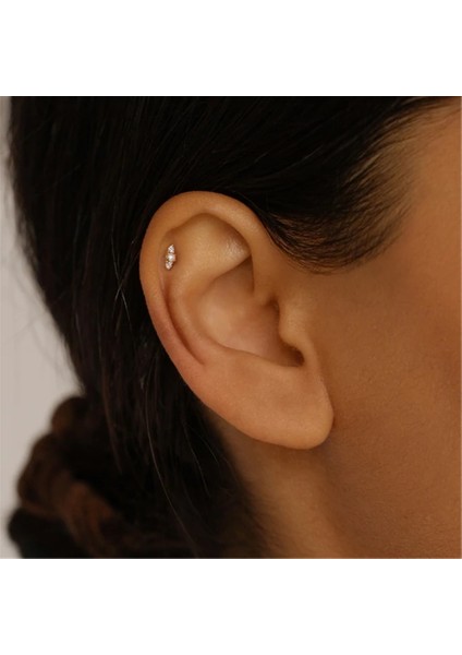 Pembe Konserve 1 Adet Mini Inci Terling Gümüş Küpe Kadınlar Için Düğme Küpe 16G Iplik Piercing 18K Altın Aksesuarlar Takı (Yurt Dışından) indirimleri