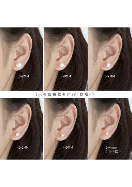 4-5mm Tarzı Pembealtın La Monada Gerçek Inci Saplama Küpe Womelver Küpe Küçük Tatlı Su Doğal Inci Küpe Damızlık Gümüş Kızlar (Yurt Dışından)