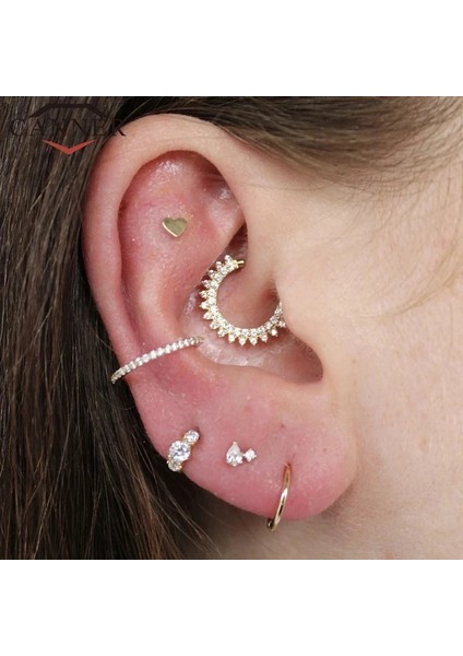 E14 Konserve Lüks Saplama Küpeler Kadınlar Için Gerçek Gümüş Küpe Zirkon Yuvarlak Burun Piercing Kıkırdak Küpe Pendientes (Yurt Dışından) modelleri
