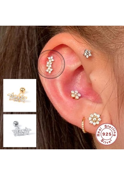 Mavi Boako Gümüş Küpe Womeross Için Aretes Kelebek Yıldırım Saplama Küpe Piercing Güzel Takı (Yurt Dışından) modelleri