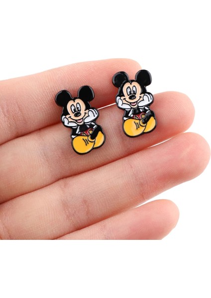 No.16 Boyutu YQ407 Dıy Mickey Minnie Mouse Küpe Winnie The Pooh Kulak Çıtçıt Karikatür Deldi Çıtçıt Küpe Dekoratif Kulaklar Takı Hediyeler (Yurt Dışından) modelleri