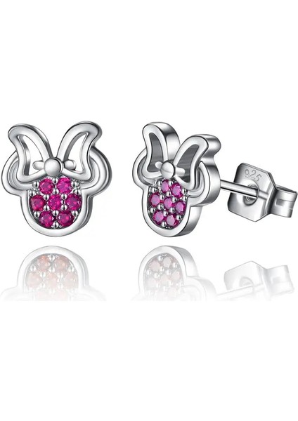 YE2236 Eleshe Fashioterling Gümüş Küpe Çocuk Takı Kırmızı Emaye Hayvan Uğur Böceği Küçük Damızlık Küpe Çocuklar Kızlar Için Bebek (Yurt Dışından)