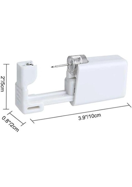 2 Adet Tarzı 23-681 Tek Kullanımlık Steril Kulak Delme Ünitesi Kıkırdak Tragus Helix Delme Tabancası Hiçbir Ağrı Delici Aracı Makine Seti Damızlık Takı (Yurt Dışından)