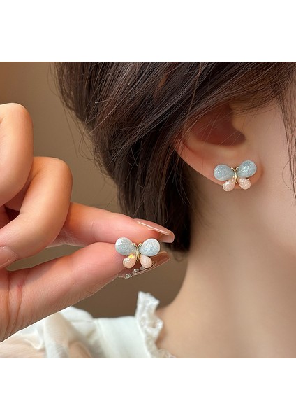 Reçine Kelebek Küpeler, Küçük ve Sade Moda Küpeler (Yurt Dışından)
