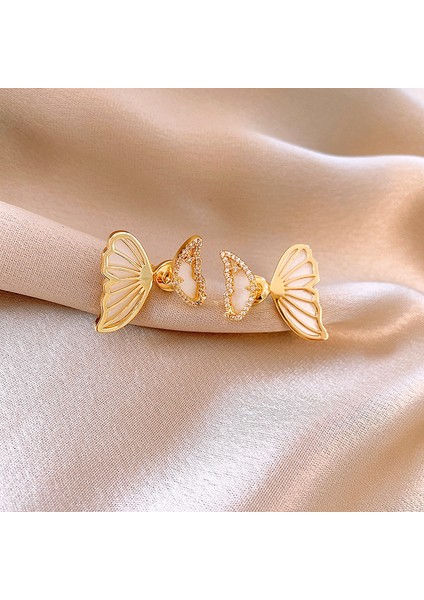 Zirkonya Kelebek Küpeler, Şık ve Çok Yönlü Küpeler (Yurt Dışından) fiyatları