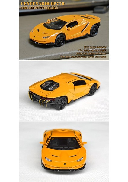 1:32 Supercar Çocuk Oyuncakları Döküm Alaşım Metal Araba Modeli Koleksiyonu Çocuk Oyun Aracı (Lbjn - Sarı) (Yurt Dışından) fırsatları