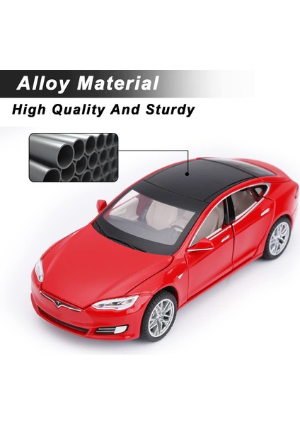 Oyuncak Arabalar Model S Kapısı Açık Işık ve Ses ile Döküm Metal Model Arabalar Erkek ve Kız Çocuklar Için Geri Çekin Araba Oyuncakları 3-12 Yaş (Kırmızı) (Yurt Dışından) fırsatları