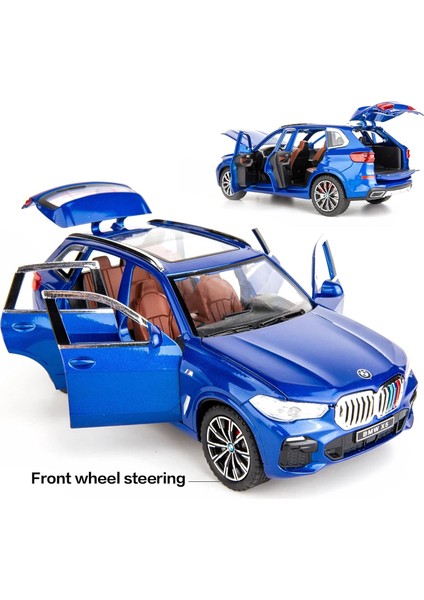 1:24 Bmw X5 Suv Model Araba Oyuncak Için Uyumlu, Çinko Alaşım Geri Çekin Oyuncak Araba Çocuklar Için Ses ve Işık ile Erkek Kız Hediye (Mavi) (Yurt Dışından) fiyatları