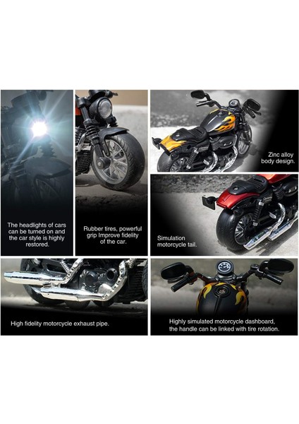 1:14 Çocuklar Metal Döküm Motosiklet Modeli Çocuk Araç Oyuncakları Oynamak (Mt - Kırmızı) (Yurt Dışından) fiyatları