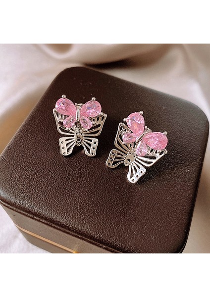 Pembe Zirkon Kelebek Küpe, Yaratıcı Tasarım Küpe (Yurt Dışından) modelleri