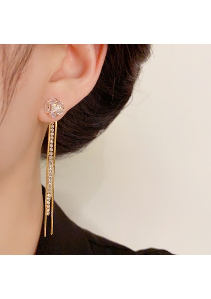 Uzun Püsküllü Küpeler, Hafif Lüks Moda Üst Düzey Küpe Anlayışı (Yurt Dışından) fırsatları