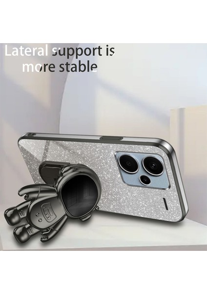 Xiaomi Redmi Note 13 Pro Plus 5g Kickstand Anti-Şok Elektroliz Kaplama Kapak (Yurt Dışından)