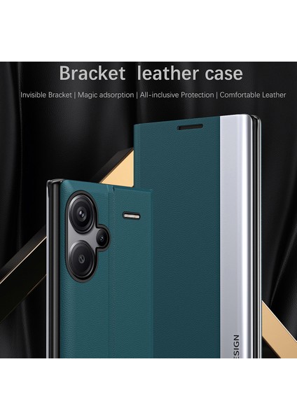 Xiaomi Redmi Note 13 Pro Plus 5g Düşme Önleyici Pc Kabuk Pu Deri Kapak (Yurt Dışından)