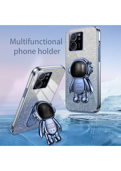 Xiaomi 13T Pro Parıltılı Toz Pc+Tpu Telefon Kapağı (Yurt Dışından)