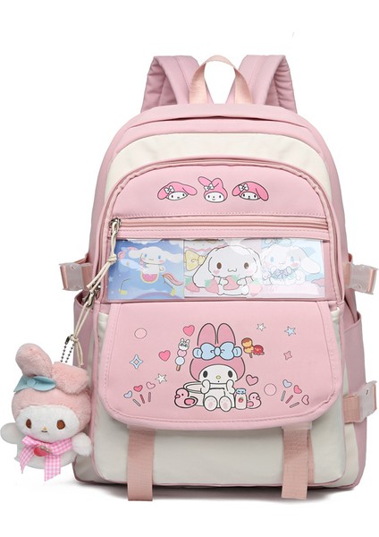 Practical Large Capacity School Bag For Primary And Secondary School Students To Reduce Burden, Cute Cartoon Printed Backpack For Girls (Yurt Dışından)