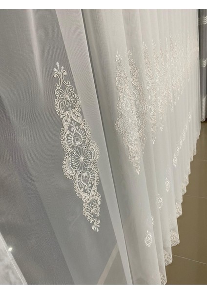 Kort Desenli Tül Perde 1-3 Sık Pile fırsatları