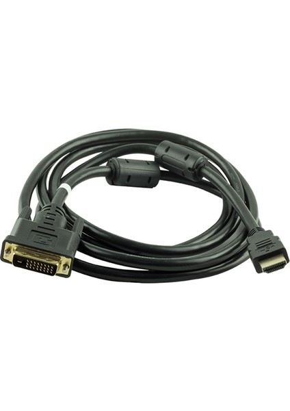 Powermaster 1.5 Metre HDMI DVI Kablo * Narita DVI 24+1 Male To HDMI 19P Male