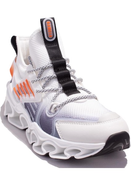 24YM Huma Beyaz Ortopedik Günlük Erkek Spor Ayakkabı