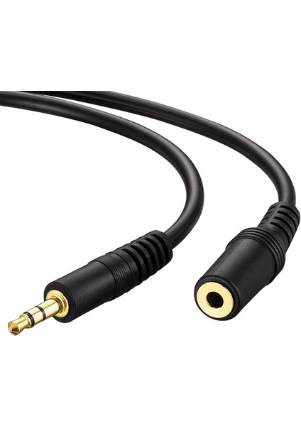 3.5 mm Stereo Erkek/dişi 10 Metre Gold Aux Uzatma Kablo