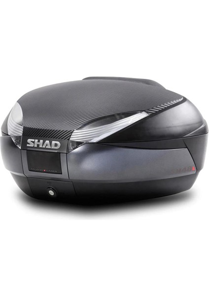 SH48 Siyah+Carbon Canta+Sırt Dayama+Alt Tabla (48 Litre) D0B48306R