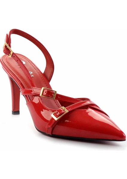 Kırmızı Rugan Kadın Klasik Topuklu Ayakkabı K01455018408 fiyatları