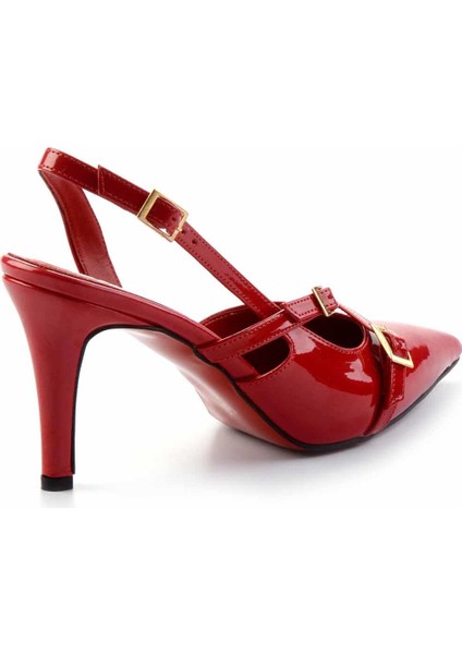 Kırmızı Rugan Kadın Klasik Topuklu Ayakkabı K01455018408 modelleri