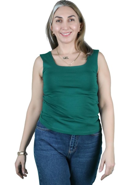 Kadın Kare Yaka T-Shirt
