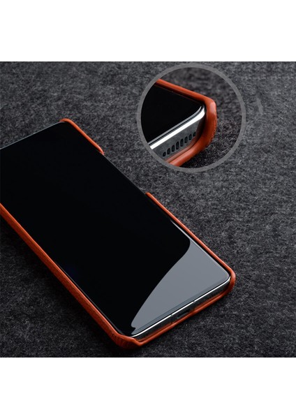 Xiaomi 13 Eksik Kenar Inek Deri Kaplamalı Pc Kapağı (Yurt Dışından)