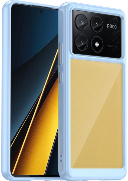 Xiaomi Poco X6 Pro 5g Tpu Çerçeve Şeffaf Akrilik Arka Kapak (Yurt Dışından)