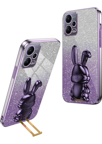 Xiaomi Redmi Note 12 5g Kickstand Darbeye Dayanıklı Pc+Tpu Kapak (Yurt Dışından)