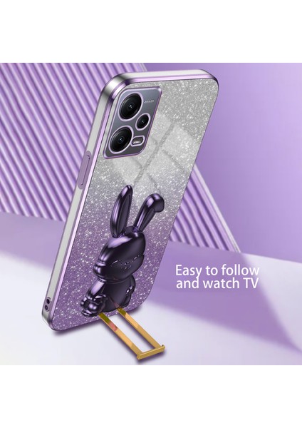 Xiaomi Redmi Note 12 5g Kickstand Darbeye Dayanıklı Pc+Tpu Kapak (Yurt Dışından)