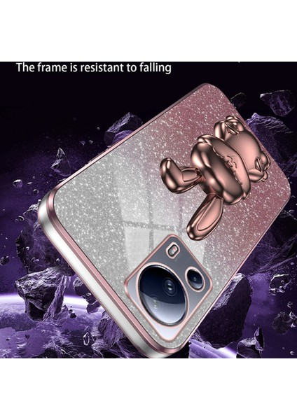 Xiaomi 13 Lite Glitter Tavşan Kickstand Telefon Kapağı (Yurt Dışından) modelleri