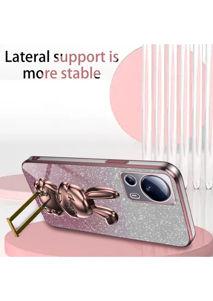 Xiaomi 13 Lite Glitter Tavşan Kickstand Telefon Kapağı (Yurt Dışından) fırsatları