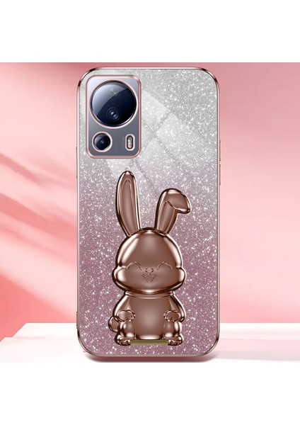 Xiaomi 13 Lite Glitter Tavşan Kickstand Telefon Kapağı (Yurt Dışından) indirimleri