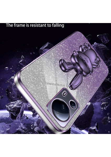 Xiaomi 13 Lite Glitter Tavşan Kickstand Telefon Kapağı (Yurt Dışından) modelleri