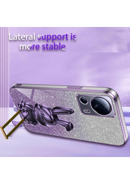 Xiaomi 13 Lite Glitter Tavşan Kickstand Telefon Kapağı (Yurt Dışından) fırsatları