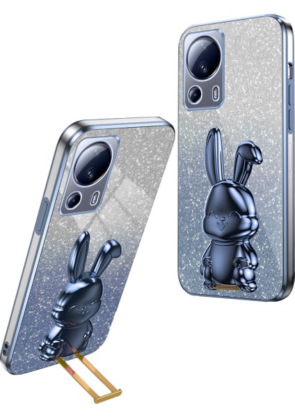 Xiaomi 13 Lite Glitter Tavşan Kickstand Telefon Kapağı (Yurt Dışından)