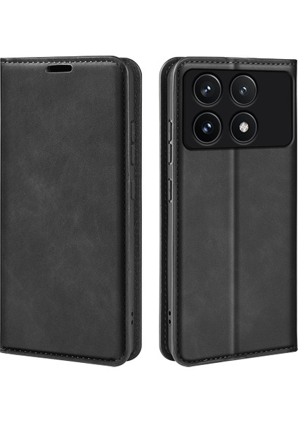 Poco X6 Pro 5g Pu Deri Manyetik Kapatma Cüzdan Telefon Kapağı (Yurt Dışından)