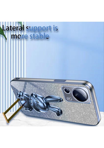 Xiaomi 13 Lite Glitter Tavşan Kickstand Telefon Kapağı (Yurt Dışından) fırsatları