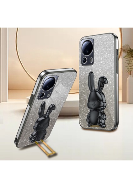 Xiaomi 13 Lite Glitter Tavşan Kickstand Telefon Kapağı (Yurt Dışından) fiyatları