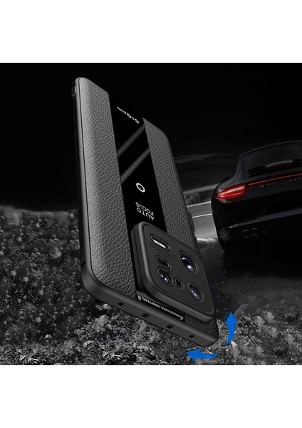 Xiaomi 13 Deri Kaplamalı Tpu + Akrilik Şok Emici Kabuk (Yurt Dışından)