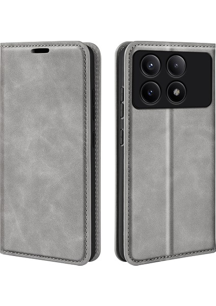 Poco X6 Pro 5g Pu Deri Manyetik Kapatma Cüzdan Telefon Kapağı (Yurt Dışından)