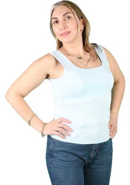 Kadın Kare Yaka T-Shirt