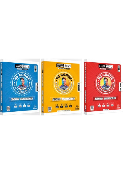 Mert Hoca 2024 TYT + AYT Matematik + Geometri Soru Bankası Seti 3 Kitap