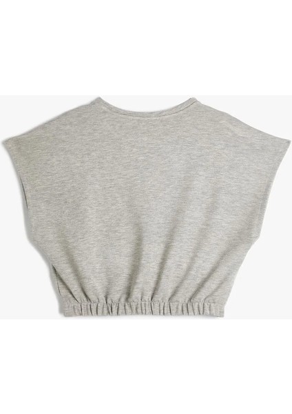 Kadın T-Shirt 4Sak50034Ek Gri modelleri